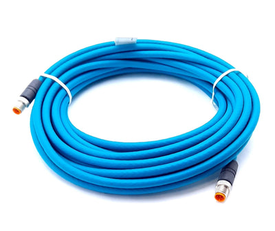 New Lumberg Automation 0985 656 100/10M Sensor Actuator Cable M12 8 Pin Male to Male