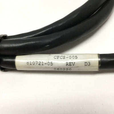 Used Control Techniques Emerson CFCS-005 Servo Motor Feedback Drive Cable, 5ft Long