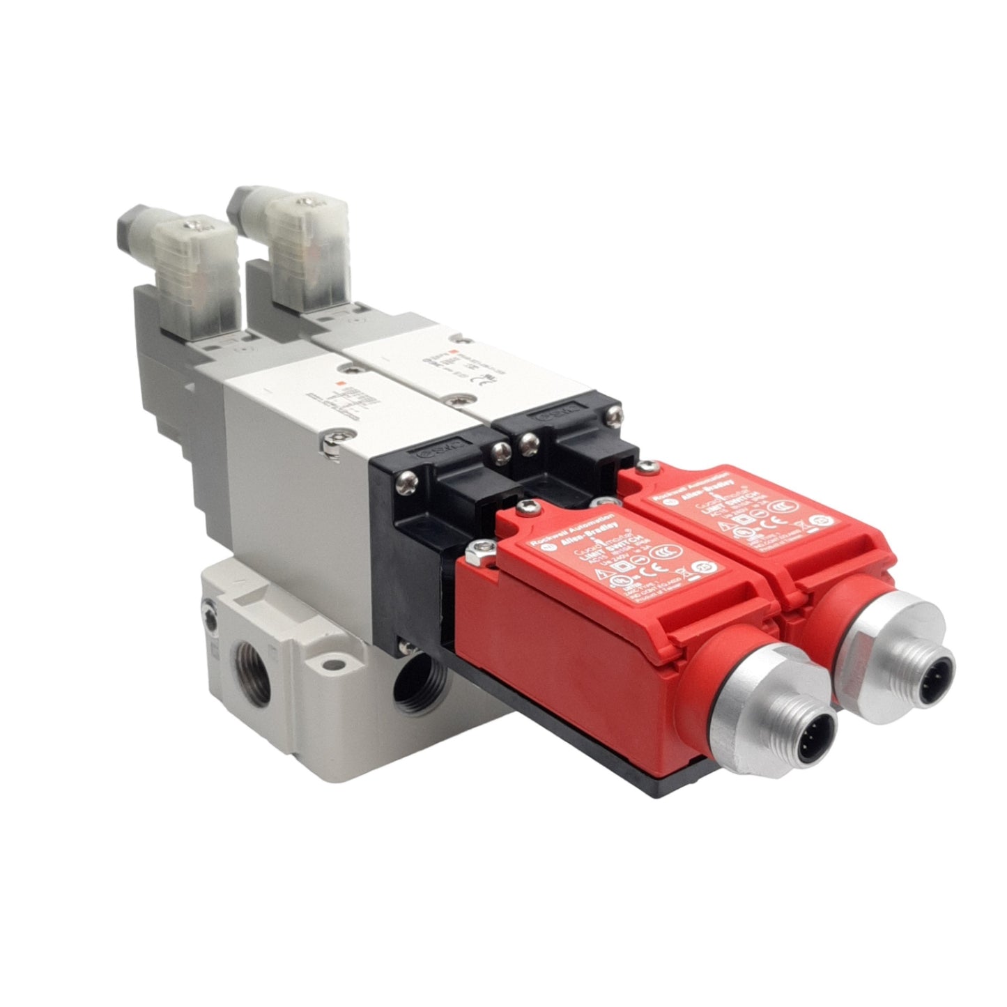 New SMC VP544R-5DZ1-03N-S1-X538 Residual Pressure Valve, 3/8in NPT, M12, 24VDC Coil