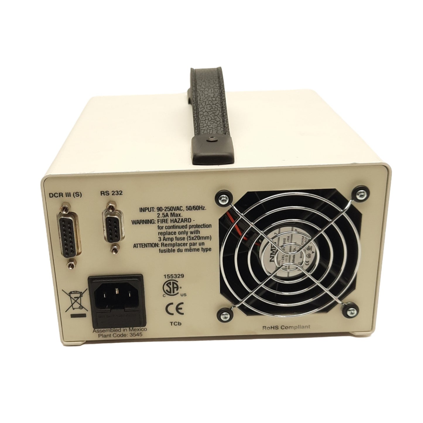 Used Schott A20895 Fiber Optic Light Source, For DCR IV & III, 90-250VAC, ø0.72