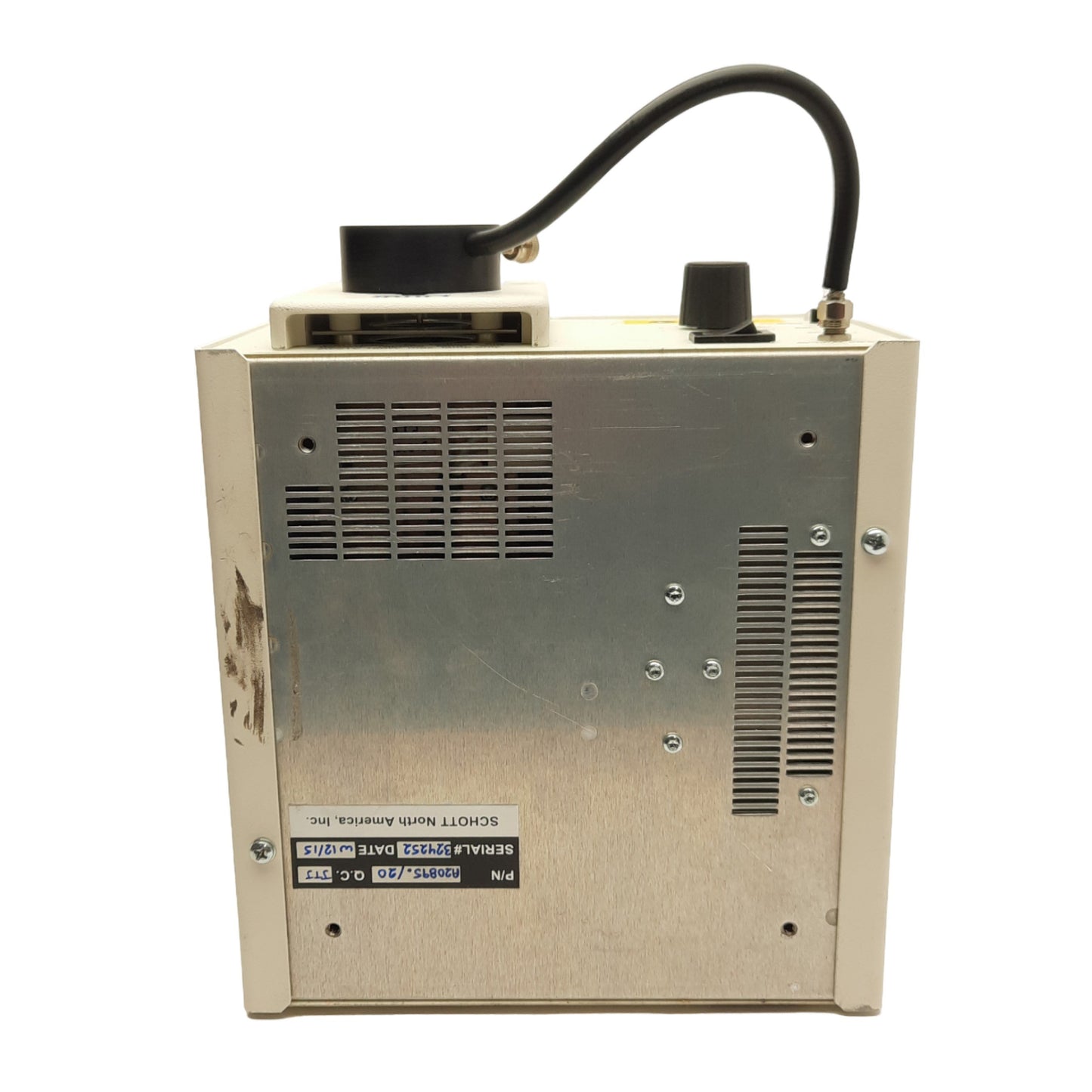Used Schott A20895 Fiber Optic Light Source, For DCR IV & III, 90-250VAC, ø0.72