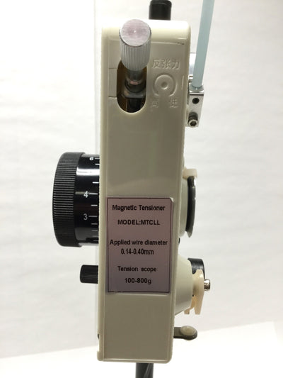 Used CNC Design Ltd MTCLL Coil Winder Magnetic Tensioner Ø0.14mm-0.4mm 100g-800g