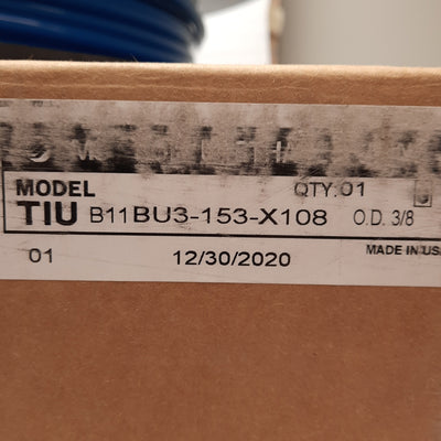 New SMC TIUB11BU3-153-X108 Blue Polyurethane Tubing, ø3/8in OD, ø1/4in ID, 500ft