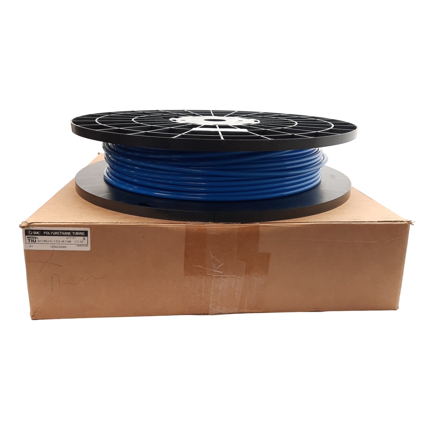 New SMC TIUB11BU3-153-X108 Blue Polyurethane Tubing, ø3/8in OD, ø1/4in ID, 500ft