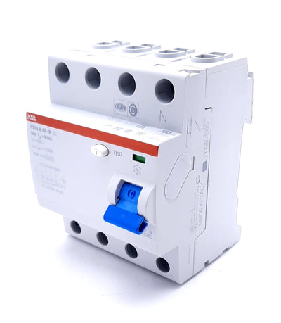 New ABB F204 A-25/0.03 AP-R Residual Current Circuit Breaker 4 Pole 400VAC 25A 30mA