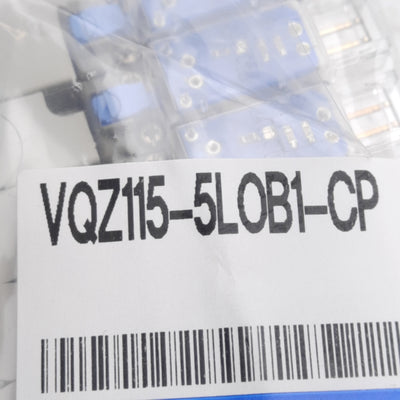 New SMC VQZ115-5LOB1-CP Solenoid Valve, Base Mounted, 3-Port, 0.7MPa, 24VDC Coil