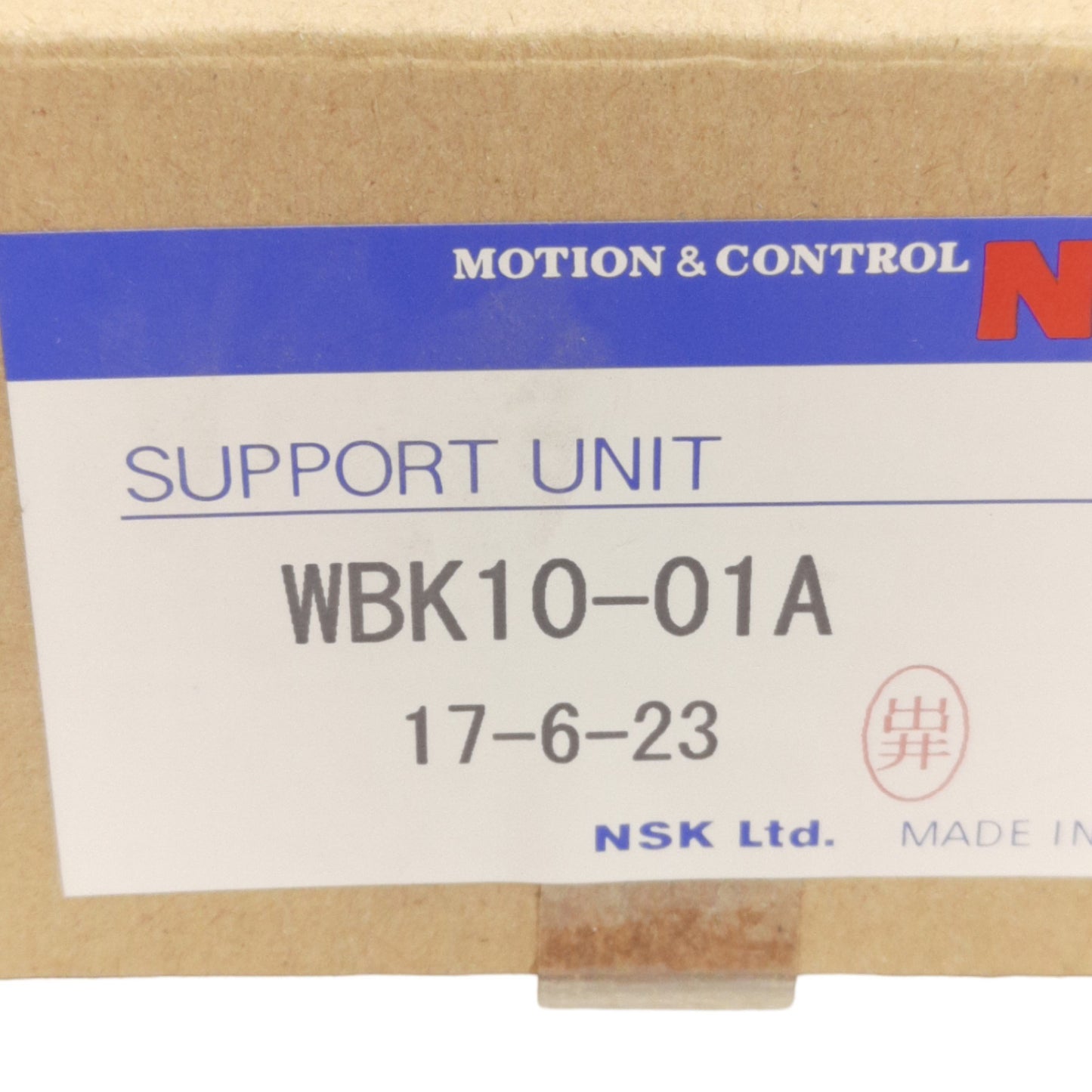 Used NSK WBK10-01A Ball Screw Support Unit, For ø10mm Shaft, 6600N Load Rating