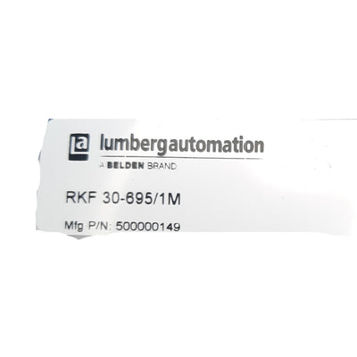 New Lot of 2 Lumberg RKF 30-695/1M Power Receptacle, 7/8in 3-Pin, 1m, 8A 300V