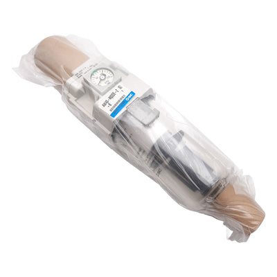 New SMC AW40-N02DE-Z-B Filter Regulator, 5µm Filtration, 7-125PSI Set, NPT 1/4in