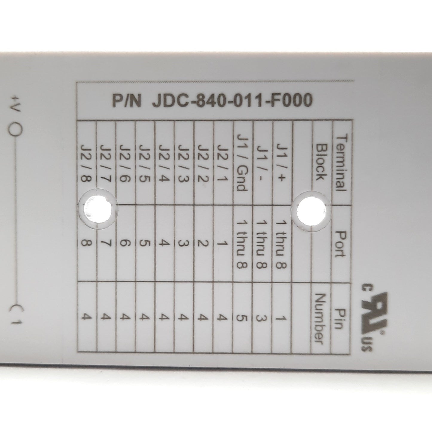 Used Mencom JDC-840-011-F000 Wireable Home Run Junction Box 8 Port 4-Pin M12 Female