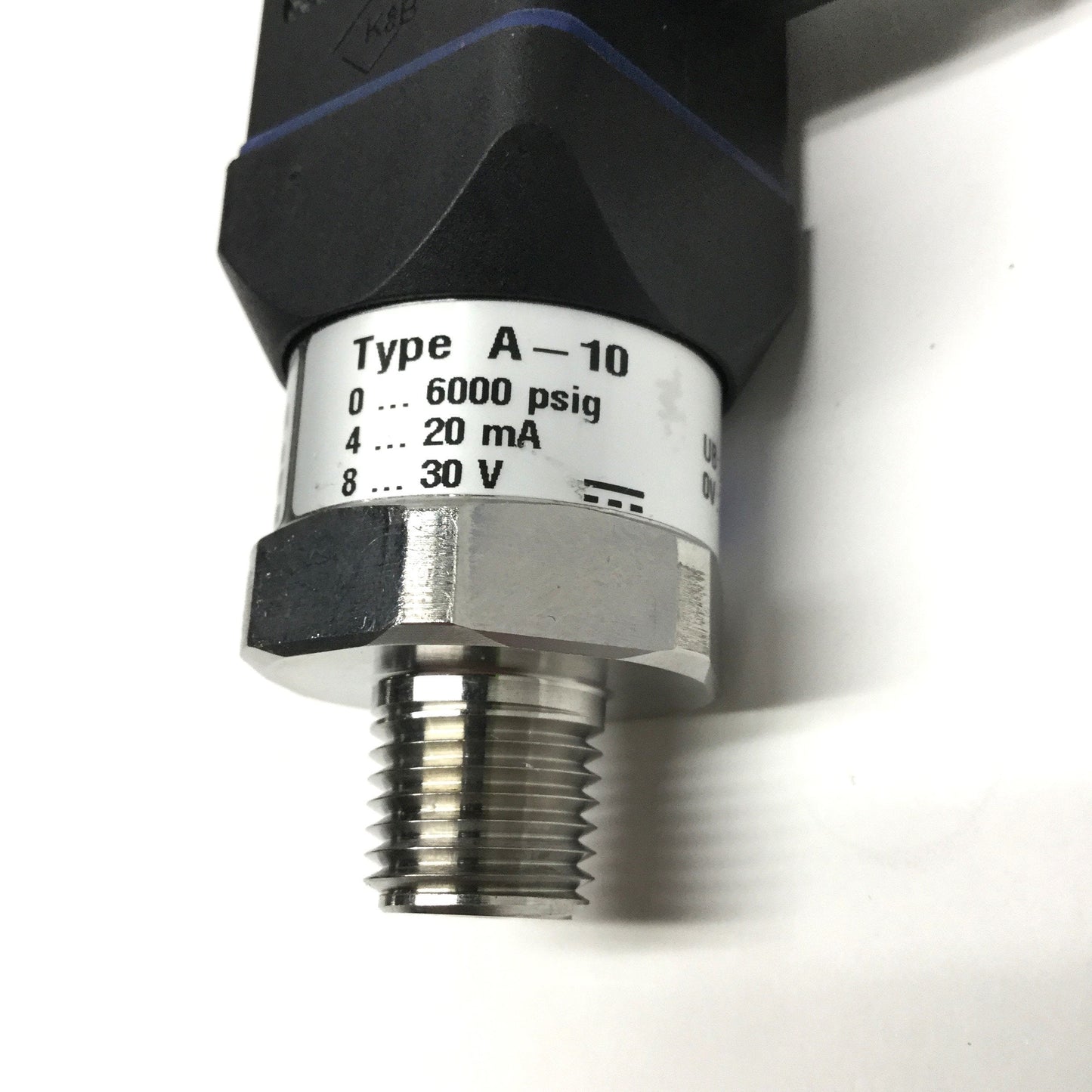 Used Wika A-10 Pressure Transmitter, 0-6000psi Range, 10-30VDC Supply, 4-20mA Output