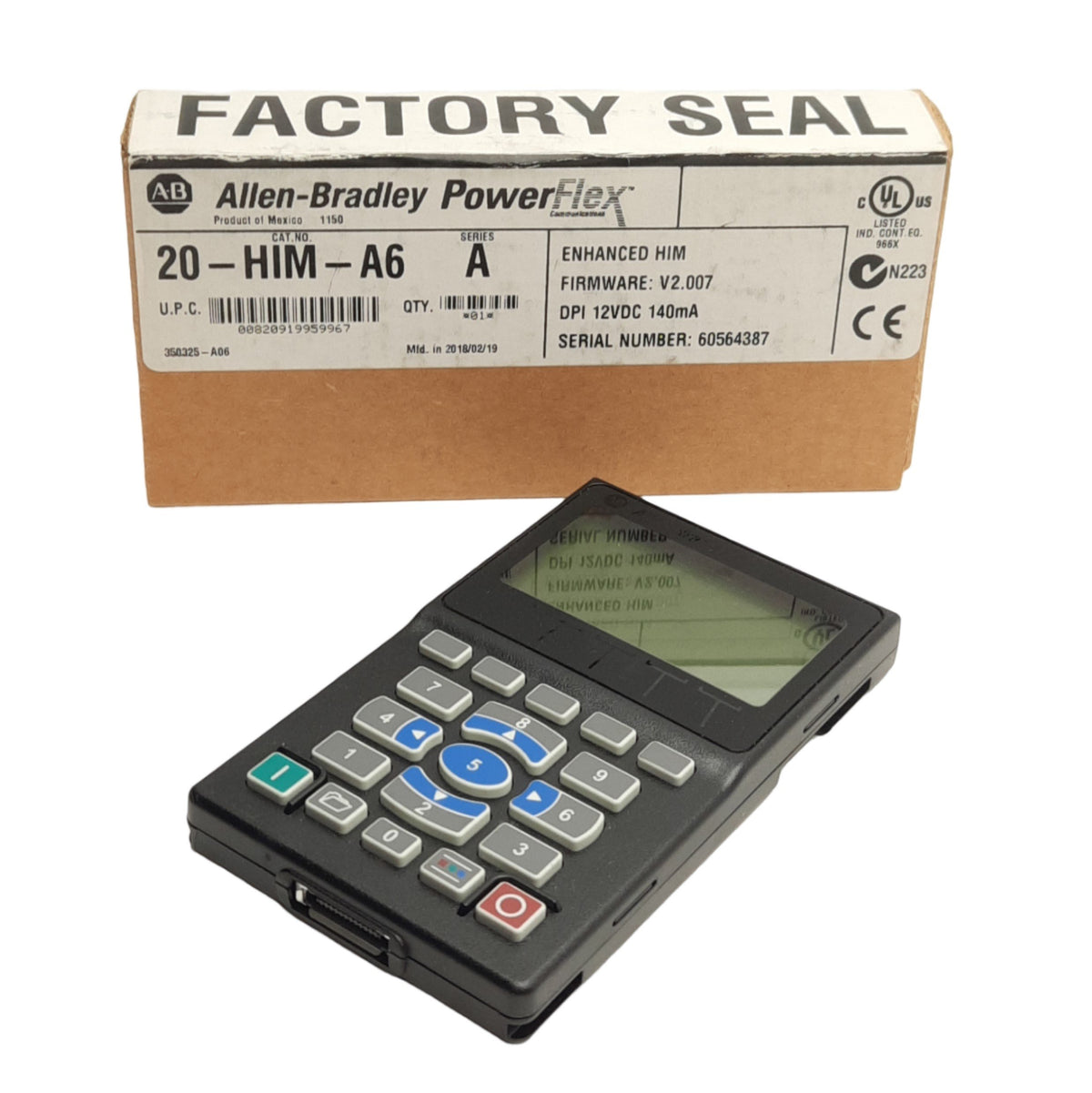 Powerflex Human Interface Module Allen Bradley 20-HIM-A6 PowerFlex 700 Human Interface Keypad Module, 1 ...