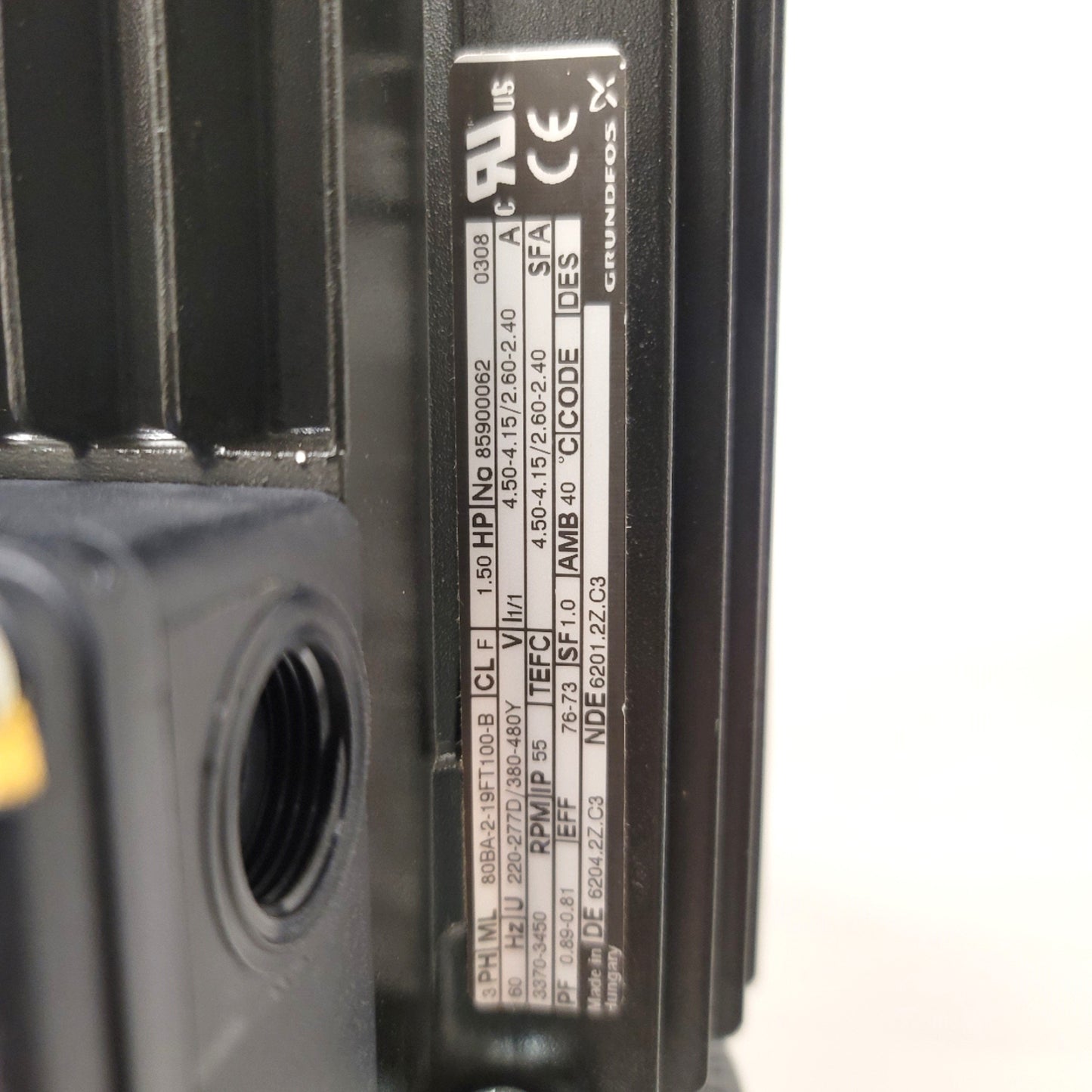 New – Open box Grundfos CRN3-8 A-P-G-V-HUUV Vertical Multistage Pump 3.6m³/h, 1.5HP, 240/480VAC