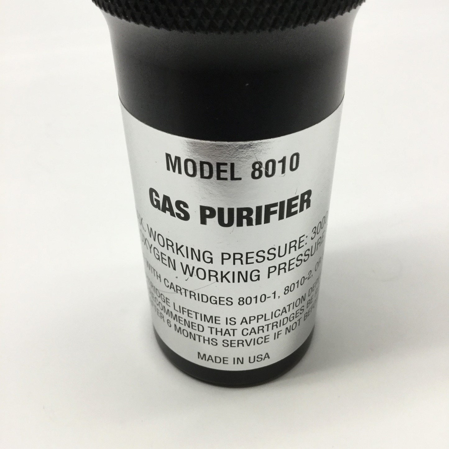 Used SGD Inc 8010 Replaceable Cartridge Gas Purifier 3000psi Max, 1/4" NPT Ports