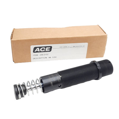 New Ace Controls ML3350 206-0102 Shock Absorber 50mm Stroke, 340J Max, 1-1/4in Mount
