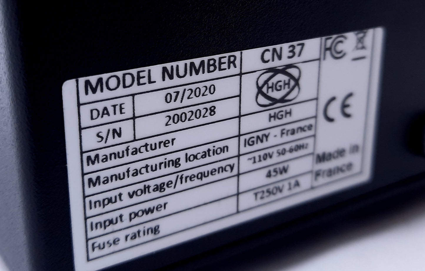 New HGH CN37 Blackbody Thermal Cameras Reference Source 110-240VAC 100 x 100mm