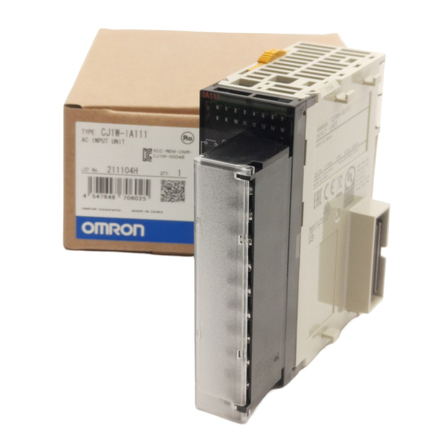 New Omron CJ1W-IA111 Digital I/O Unit, AC Voltage Input, 85-132V, 16-Points 1-Com