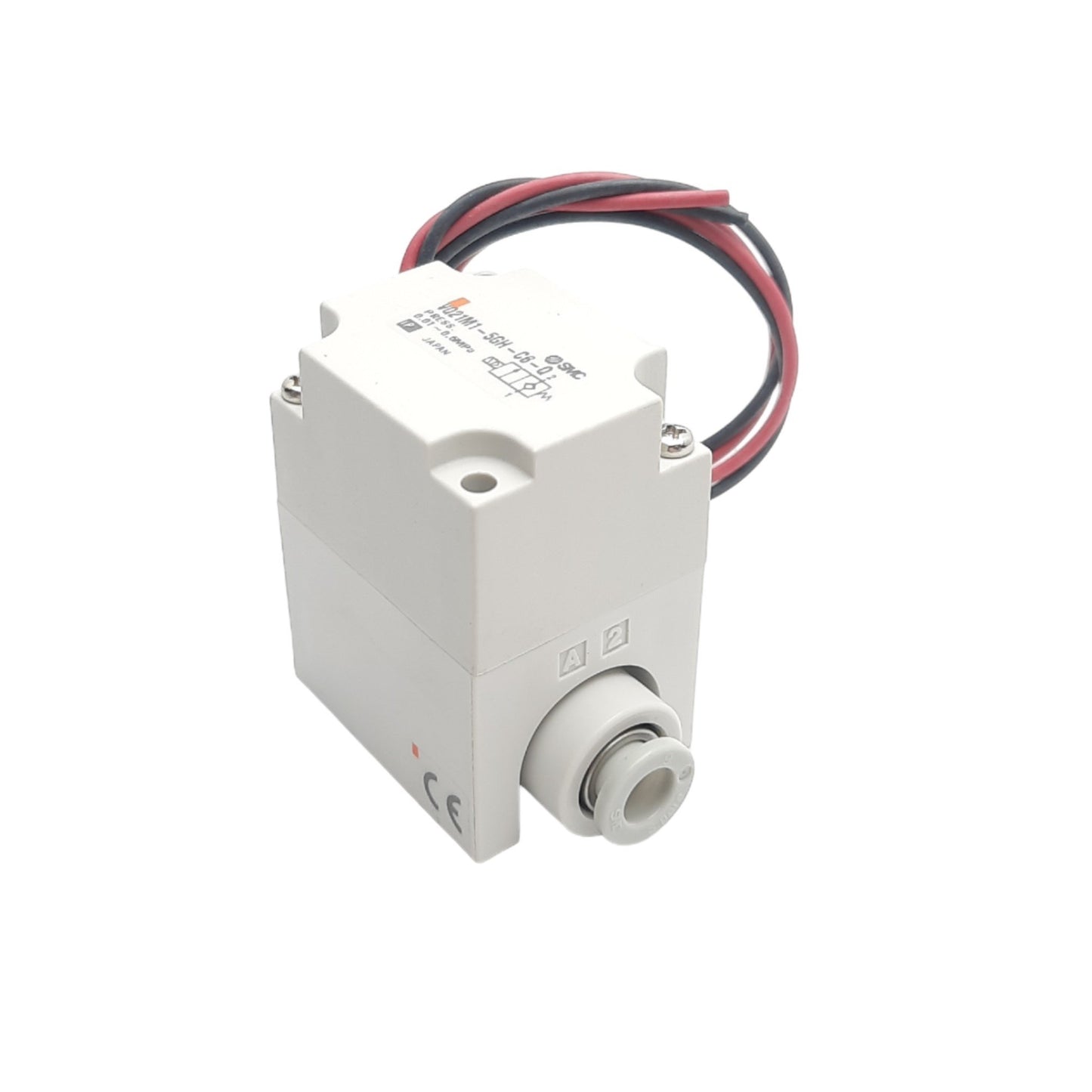 New SMC VQ21M1-5GH-C6-Q Solenoid Valve, 0.01-0.6MPa, Flying Leads, 24VDC Coil