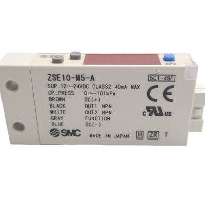 New SMC ZSE10-M5-A Digital Vacuum Pressure Switch, 0 to -101kPa, 12-24 VDC, NPN