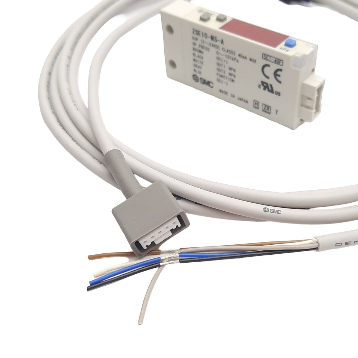 New SMC ZSE10-M5-A Digital Vacuum Pressure Switch, 0 to -101kPa, 12-24 VDC, NPN