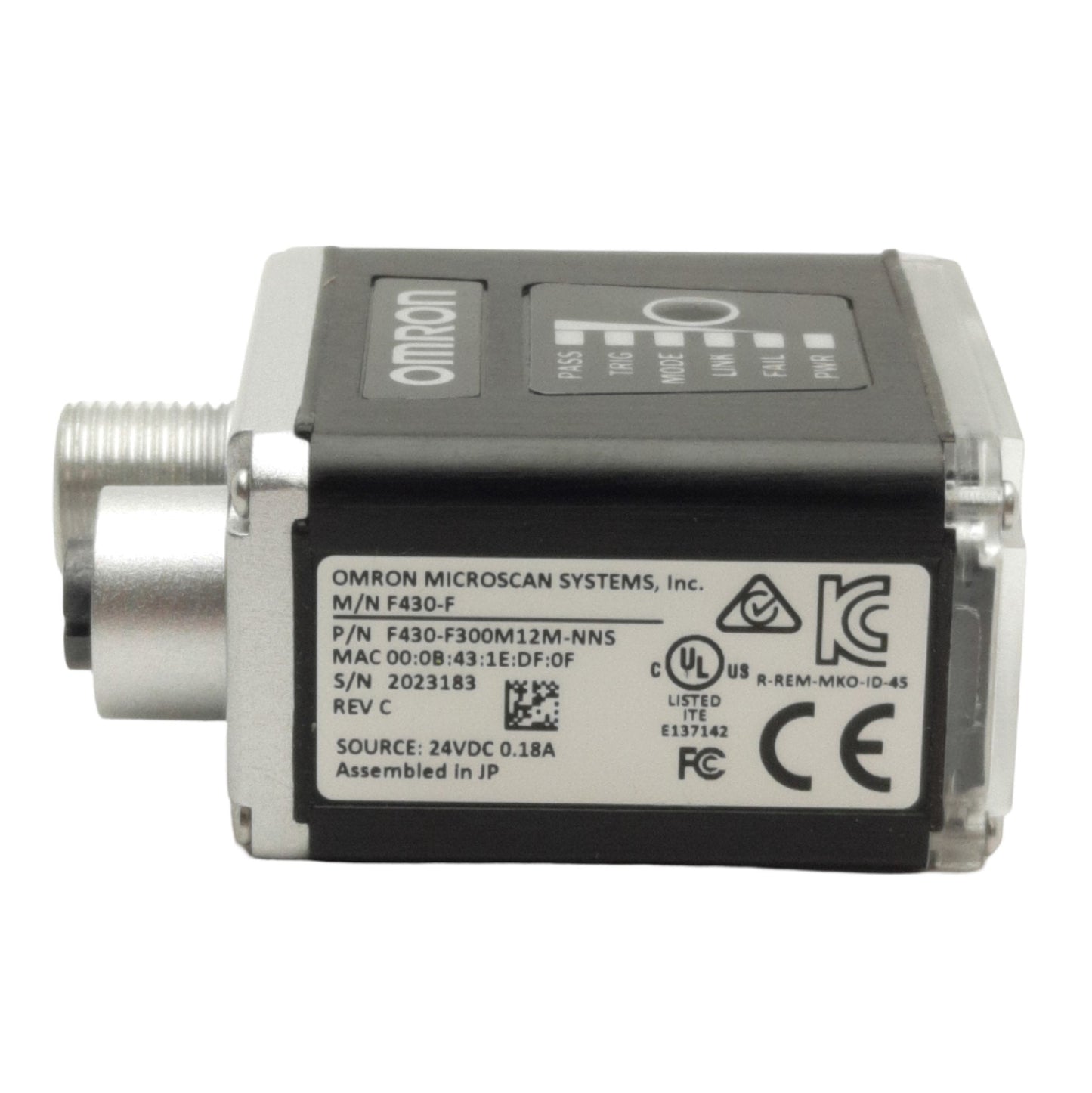 New Omron F430-F300M12M-NNS Smart Camera, Monochrome, 1.2MP, 300mm FD, 1280x960