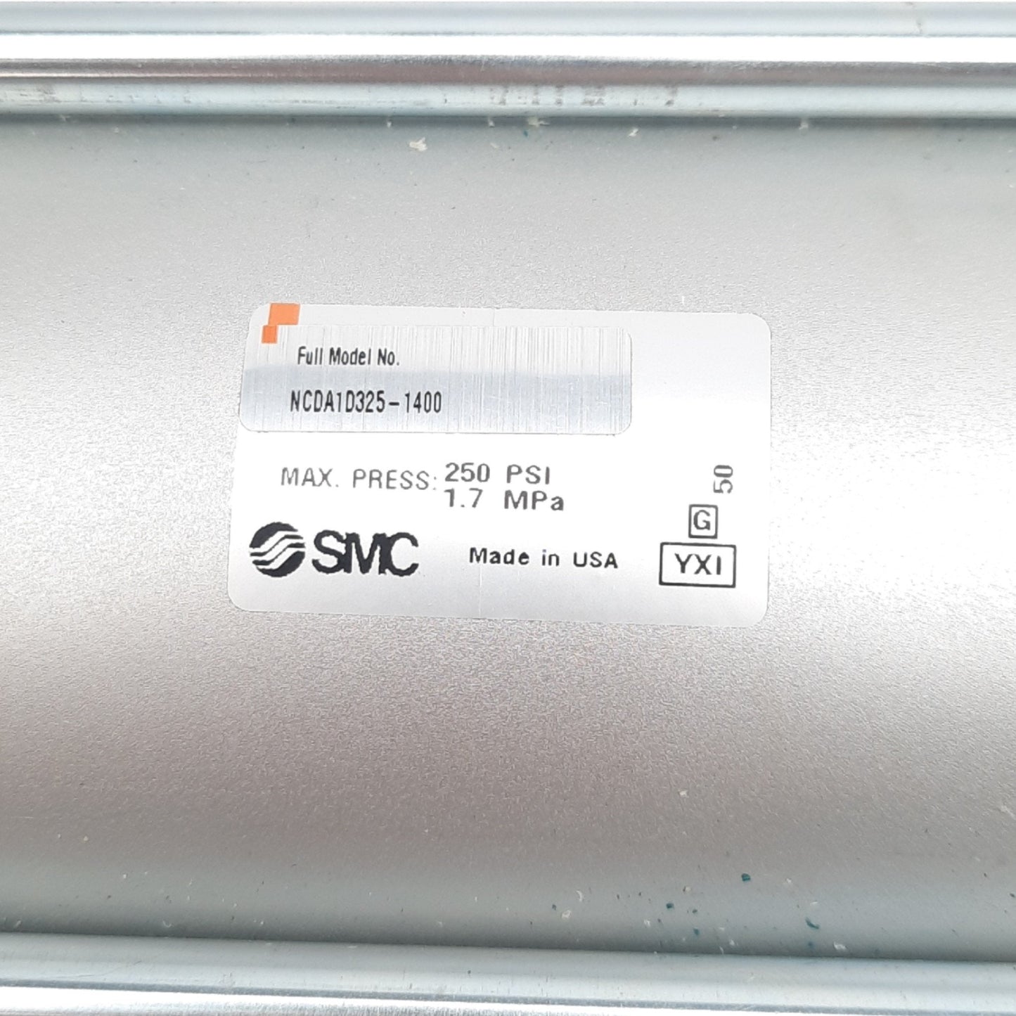 New SMC NCDA1D325-1400 Tie-Rod Cylinder ø3.25in Bore 14in Stroke 1.7MPa 1/2in NPTF