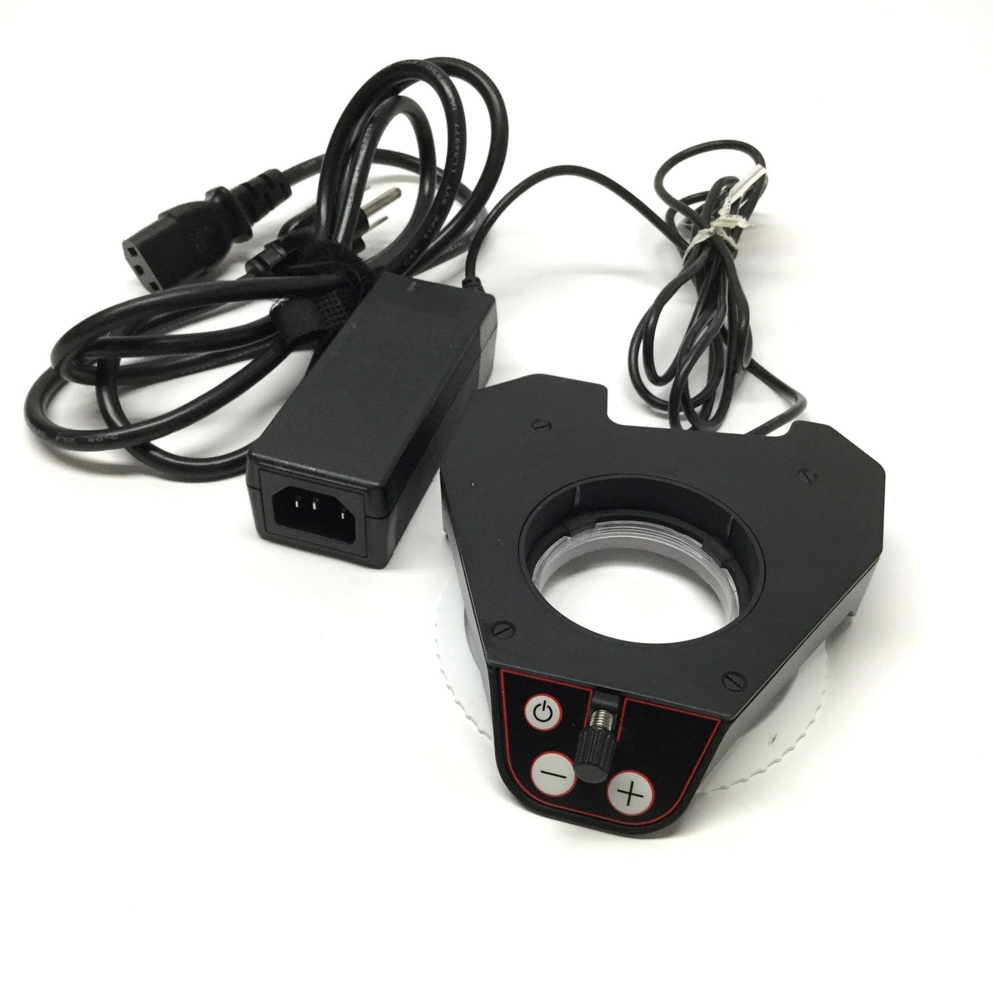 Used Leica MEB123 10450476 Stereo Microscope LED Ringlight Illuminator 5600K 12VDC