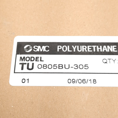 New SMC TU0805BU-305 Blue Polyurethane Tubing, ø8mm OD, ø5mm ID, 0.8MPa, 1000ft