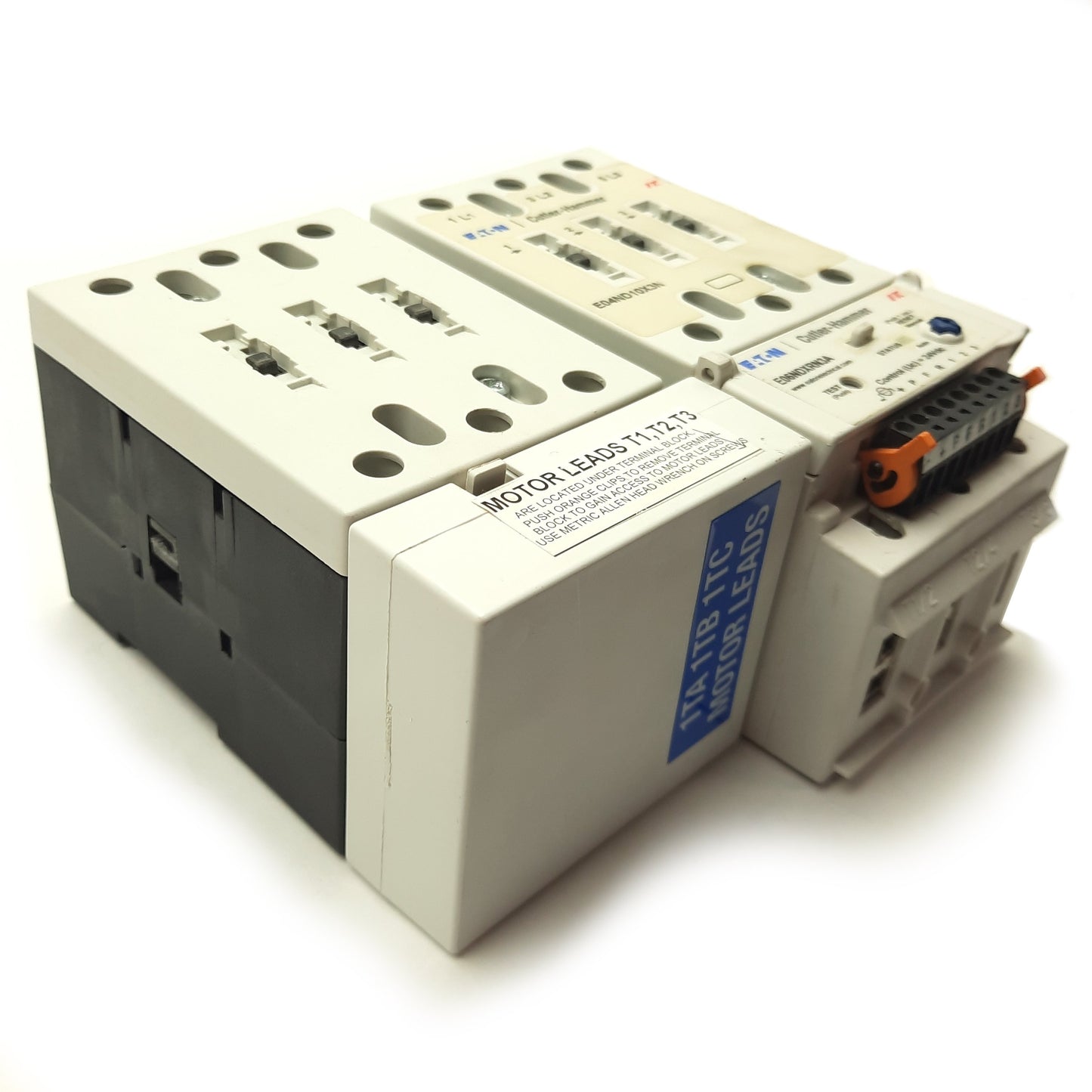 Used EATON E501C50L3A-VFD Reversing Motor Starter, 3-Pole, 600VAC 40A, 24VDC Control