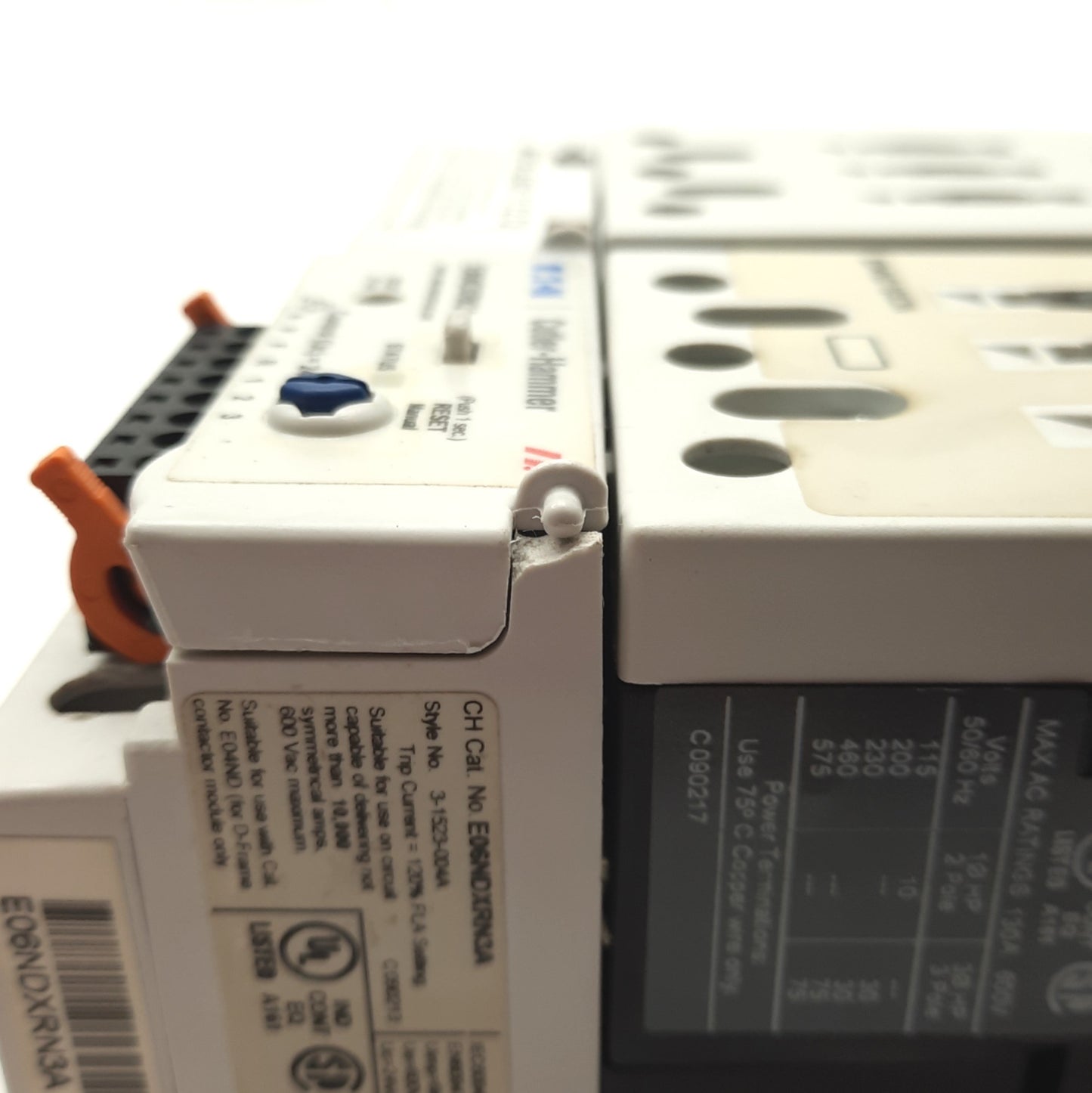 Used EATON E501C50L3A-VFD Reversing Motor Starter, 3-Pole, 600VAC 40A, 24VDC Control
