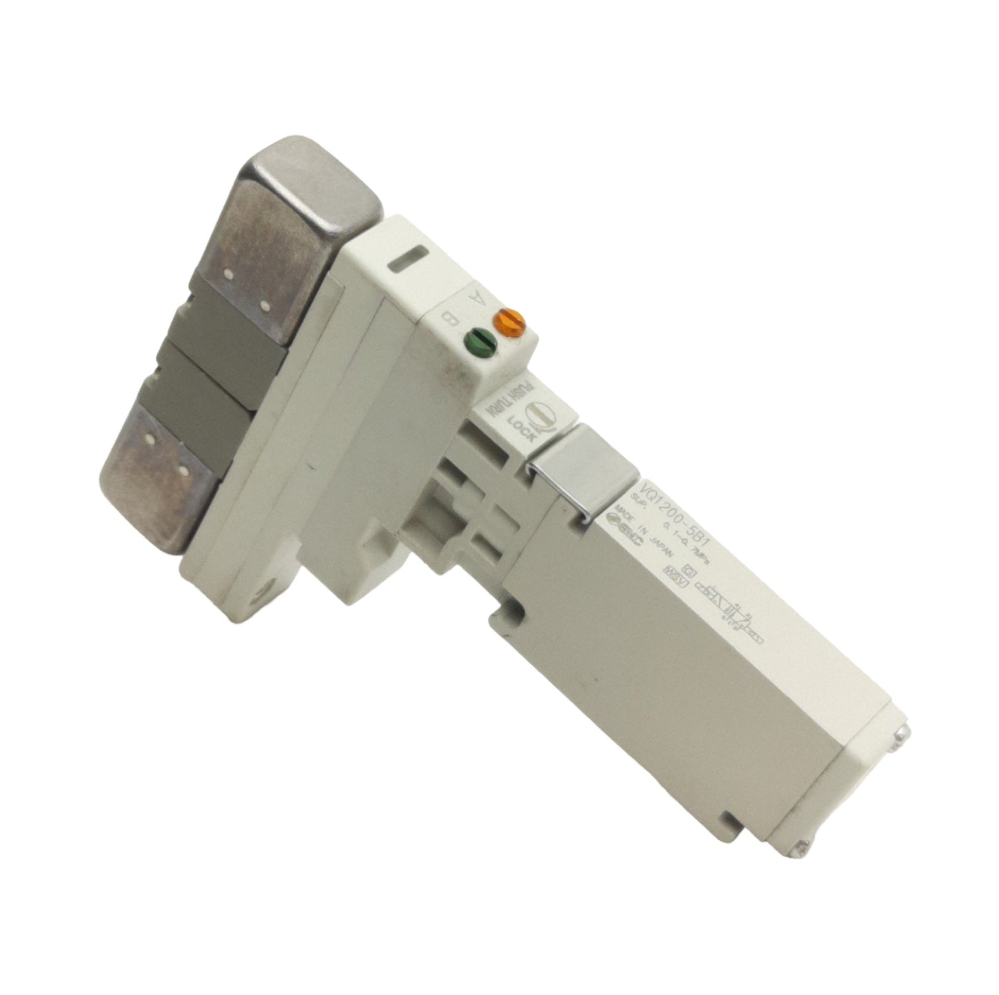 New SMC VQ1200-5B1 Solenoid Valve, 2-Pos Double, Plug-In, 0.1-0.7MPa, 24VDC Coil