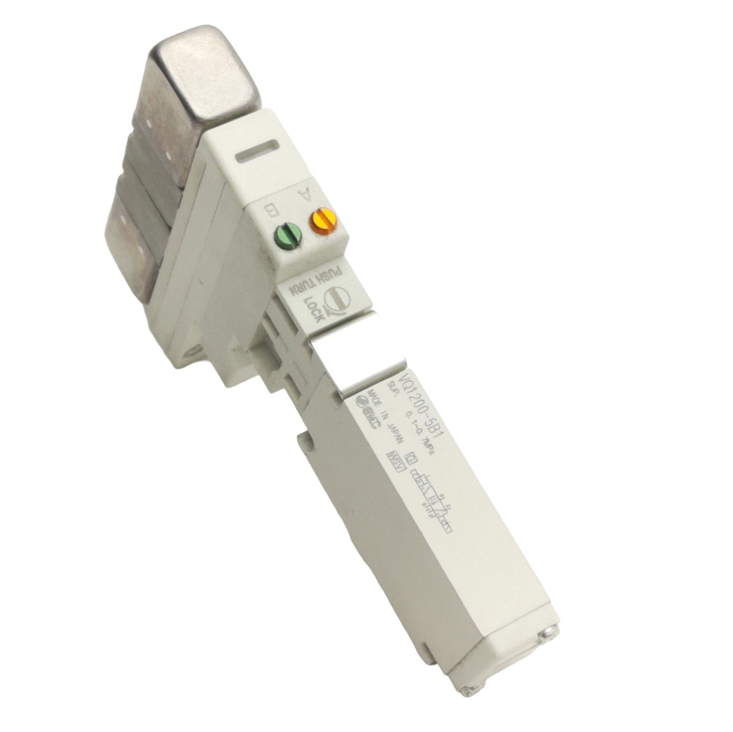 New SMC VQ1200-5B1 Solenoid Valve, 2-Pos Double, Plug-In, 0.1-0.7MPa, 24VDC Coil