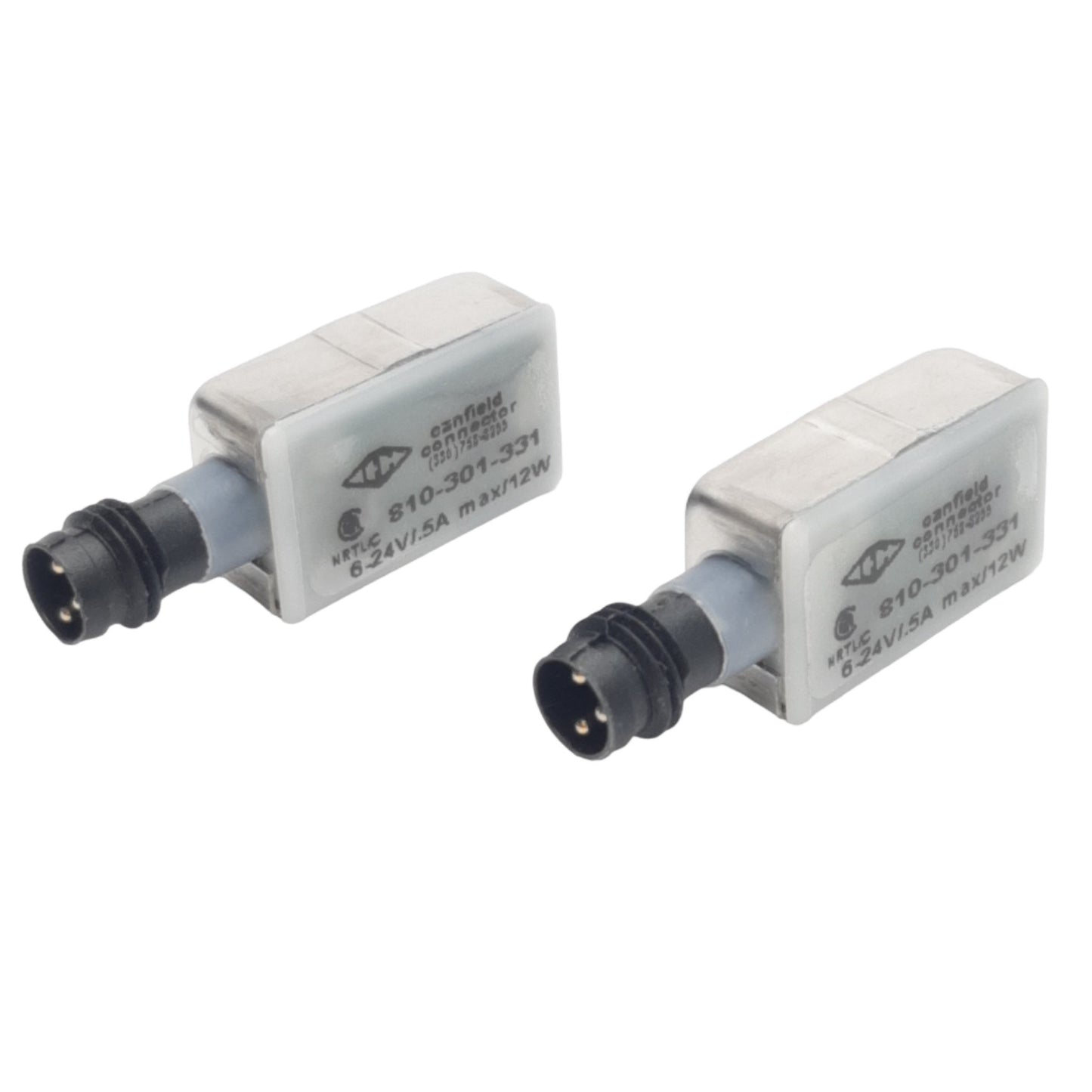 New Lot of 2 Canfield 810-301-331 Magnetic Switch, PNP N.O., 6-24 VDC, 0.5A, M8