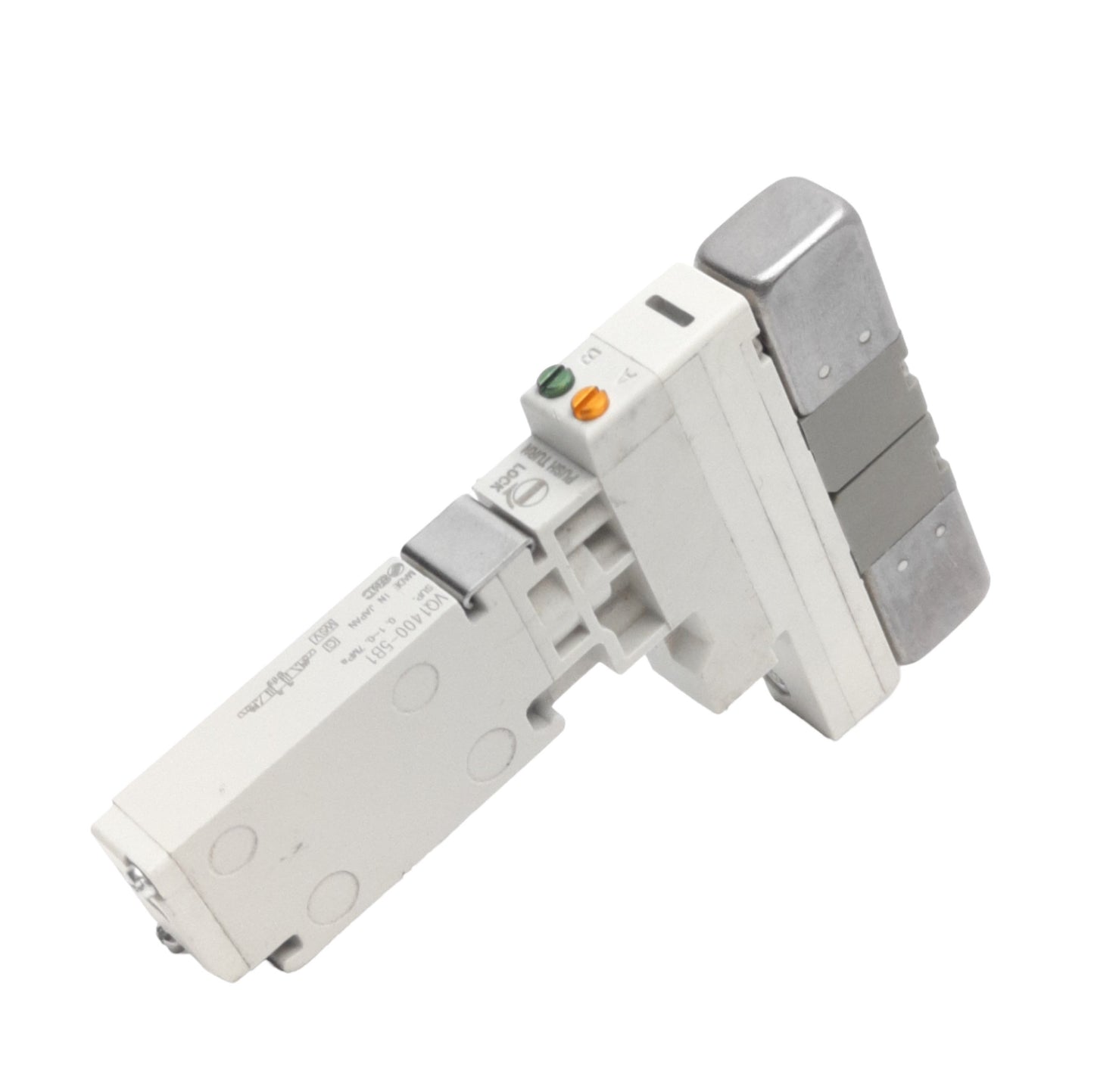 New – Open box SMC VQ1400-5B1 Plug-In Solenoid Valve 3-Pos Ex. Center 0.1 to 0.7MPa, 24VDC Coil