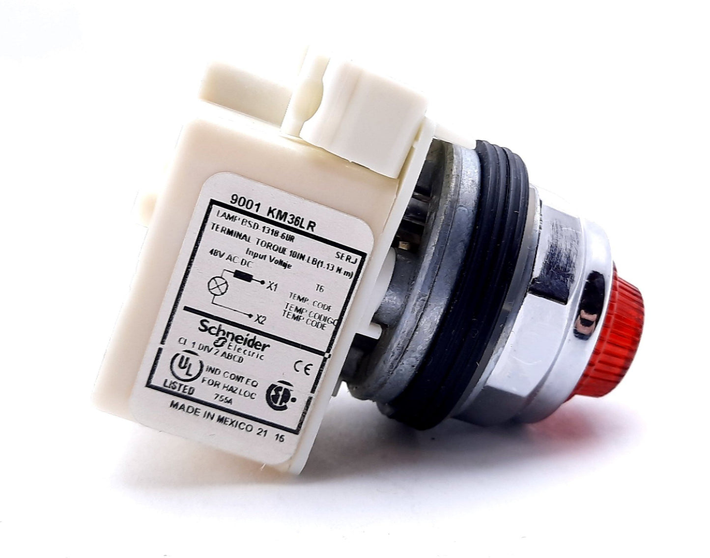 New Schneider Electric 9001KP36LRR31 Pilot Light Red 30mm 48VAC/VDC