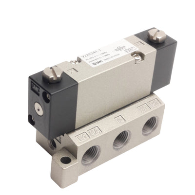 New SMC VZA2241-1 Pneumatic Valve, 2-Pos Double, Rc 1/8 Ports, M5 Pilot, 0.1 to 1MPa