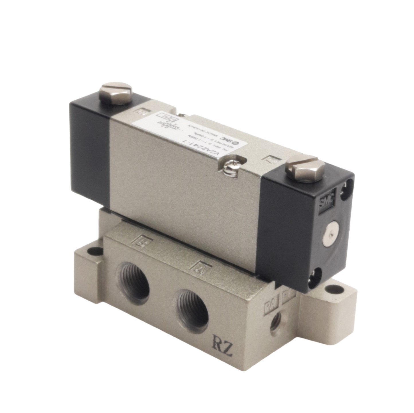 New SMC VZA2241-1 Pneumatic Valve, 2-Pos Double, Rc 1/8 Ports, M5 Pilot, 0.1 to 1MPa