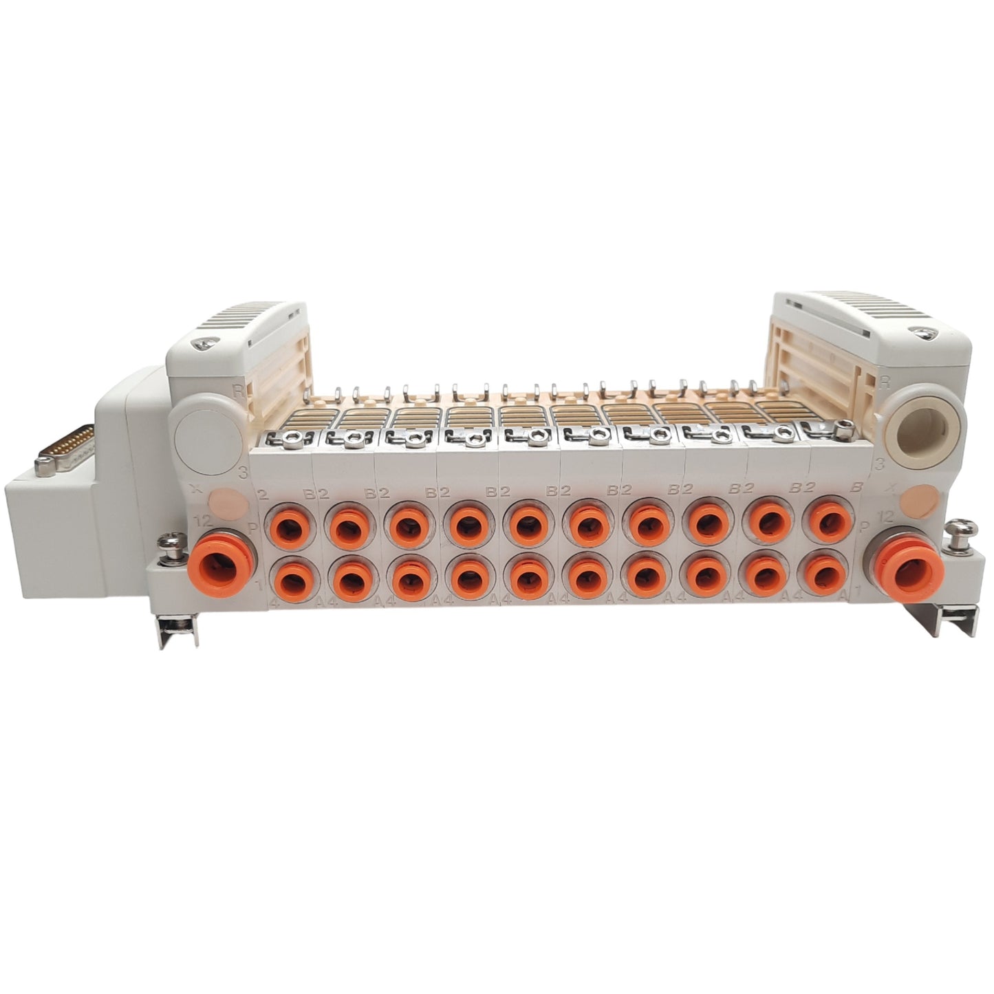 New SMC VV5QC21-10N7FD0-DS Manifold, 10 Stations, 1/4in One-touch, DB25M