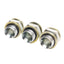 New Lot of 3 Stainless Steel Adapter Fittings, 3/8in BSPP Male to Male, w/ Washer