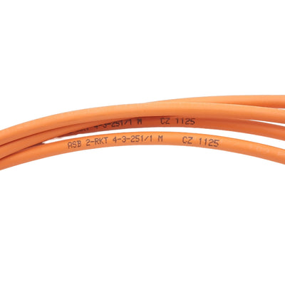 New Lumberg ASB 2-RKT 4-3-251/1 M Cable, 4-Pin M12-Splitters Y-Split, 1 Meter Length