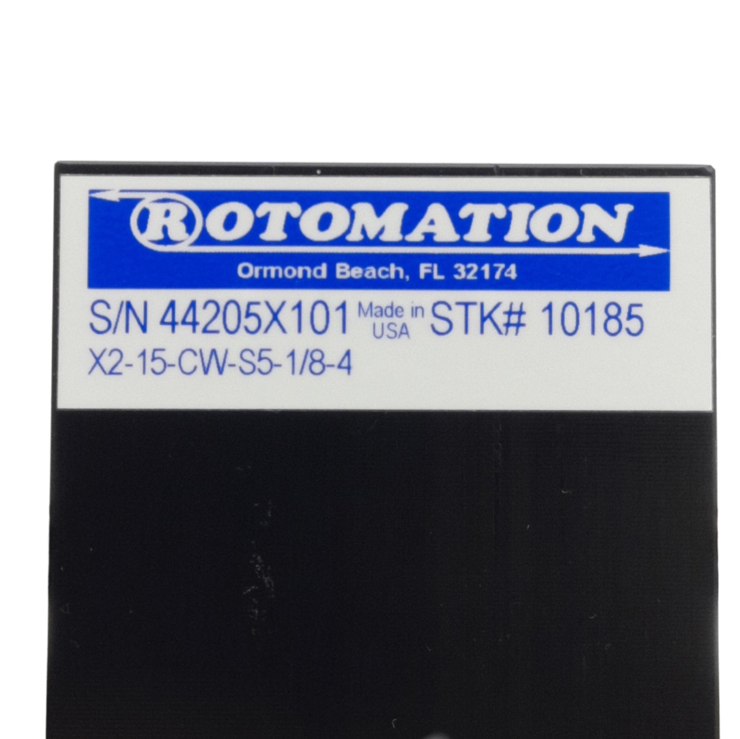 New Rotomation X2-15-CW-S5-1/8-4 Indexing Rotary Actuator, 15° CW, 1/8in NPT