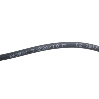 New Lumberg RKMWV 3-224/10 M Cable, 3-Pin M8 Female to Flying Leads, 10 Meter Length