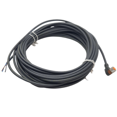 New Lumberg RKMWV 3-224/10 M Cable, 3-Pin M8 Female to Flying Leads, 10 Meter Length