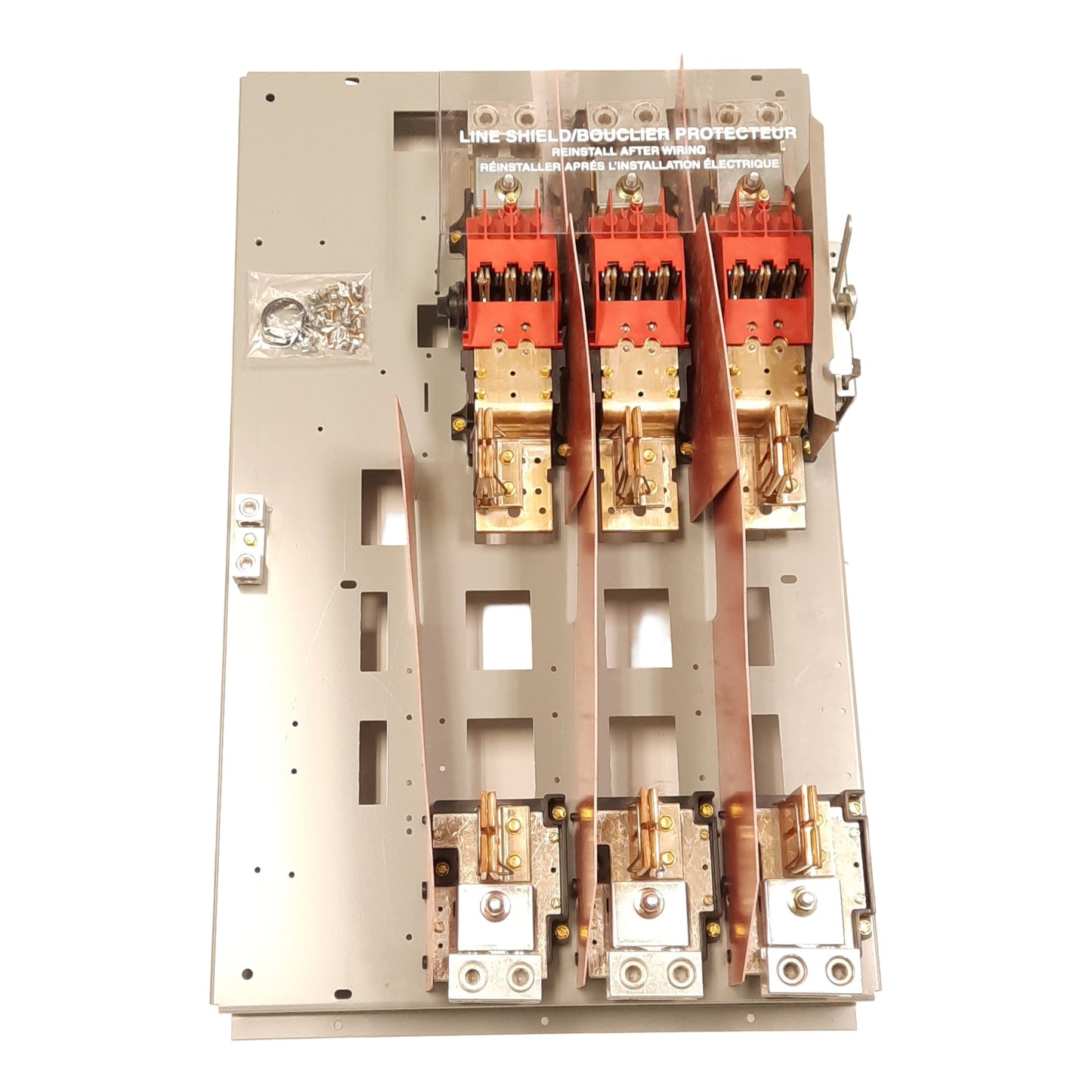 New – Open box Eaton 70-8064-6 Fusible Safety Switch Interior Assembly, 3-Pole, 600V 600A