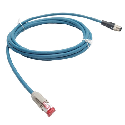 New Phoenix Contact 1403499 Ethernet Cable, RJ45 to M12 4-P, Cat5e, 48VAC 60VDC