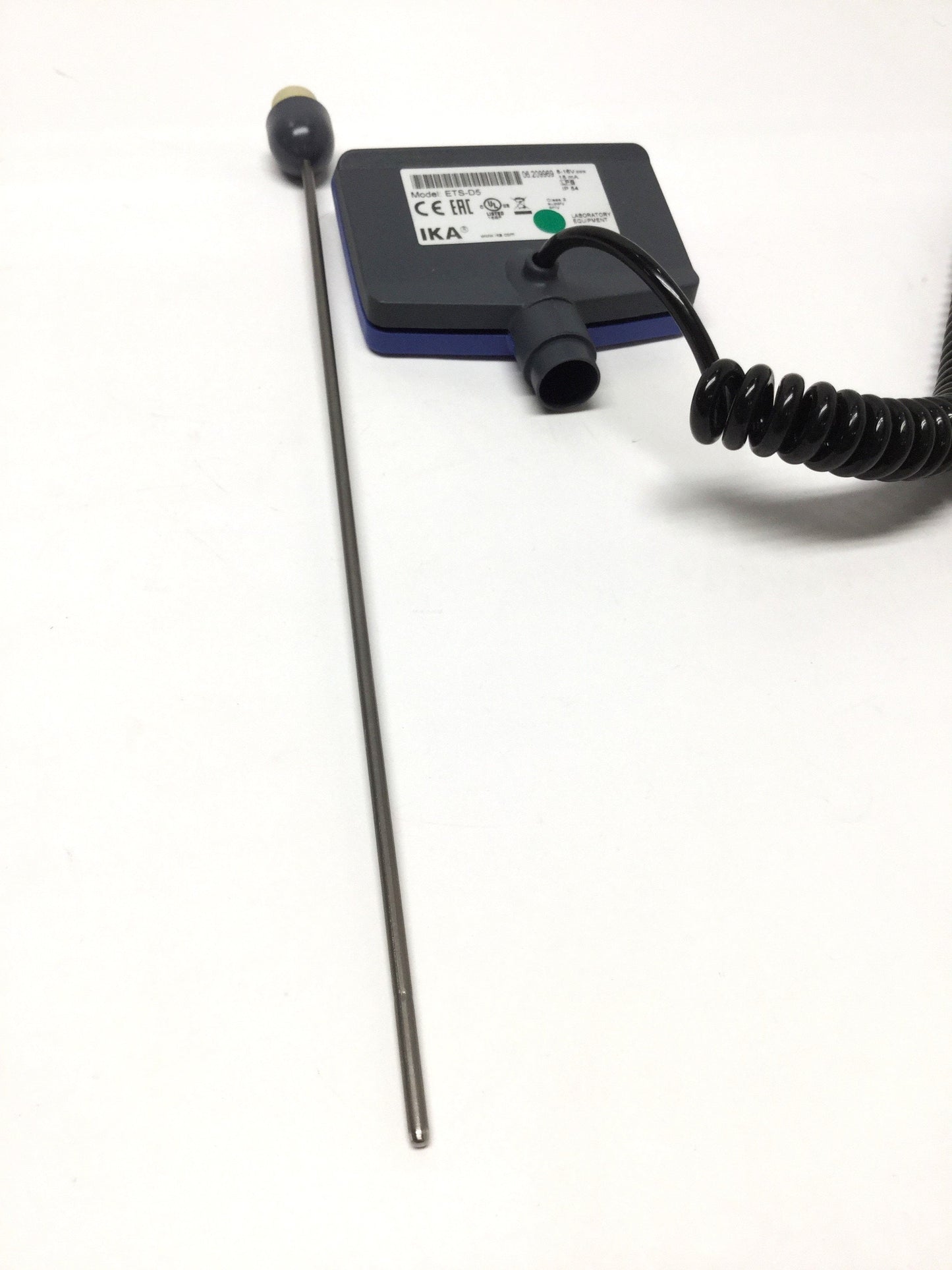 Used IKA ETS-D5 Hotplate Contact Thermometer Temperature Probe Pt1000, -50 to 450°C