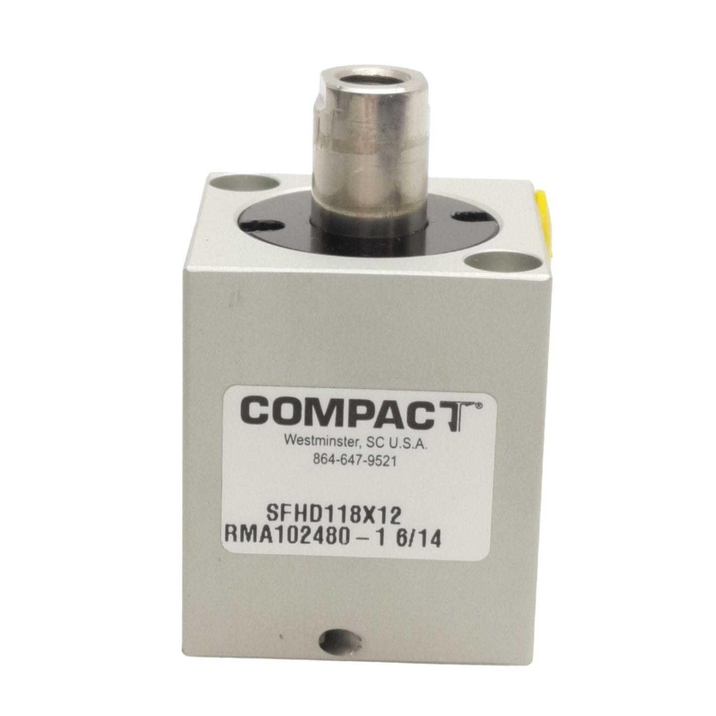 New ITT Compact Automation SFHD118X12 Cylinder Bore: 1-1/8" Stroke: 1/2" 250psi