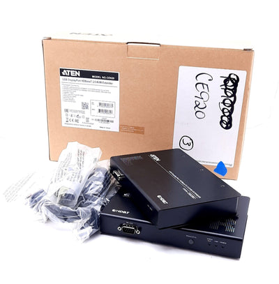 New Aten CE920 USB DisplayPort HDBaseT 2.0 KVM Extender 492ft