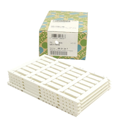 New – Open box Lot of 5 Phoenix Contact 0801494 UCT-EM(20x7) Terminal Block Marker Sheets Blank