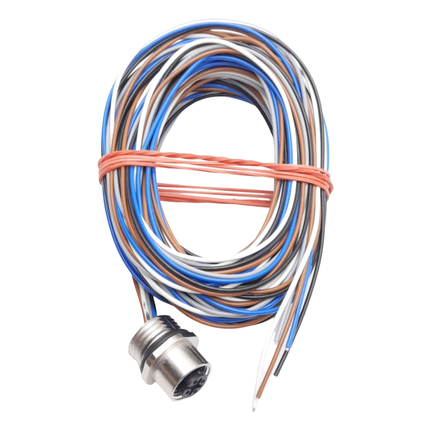 New Lot of 2 Phoenix Contact 1567704 Receptacle 60V 4A M12 5-Pin to Flying Leads 4m